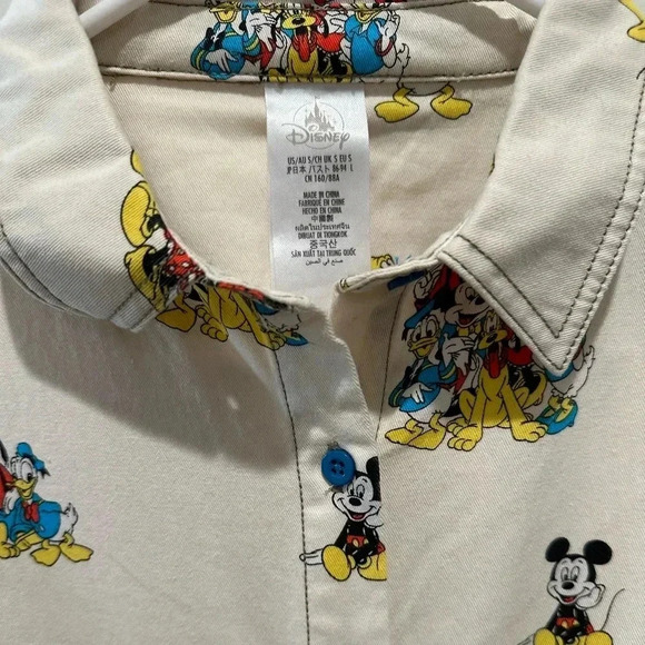 Disney Mickey and Friends Cotton Button Down Shirt - Picture 4 of 5
